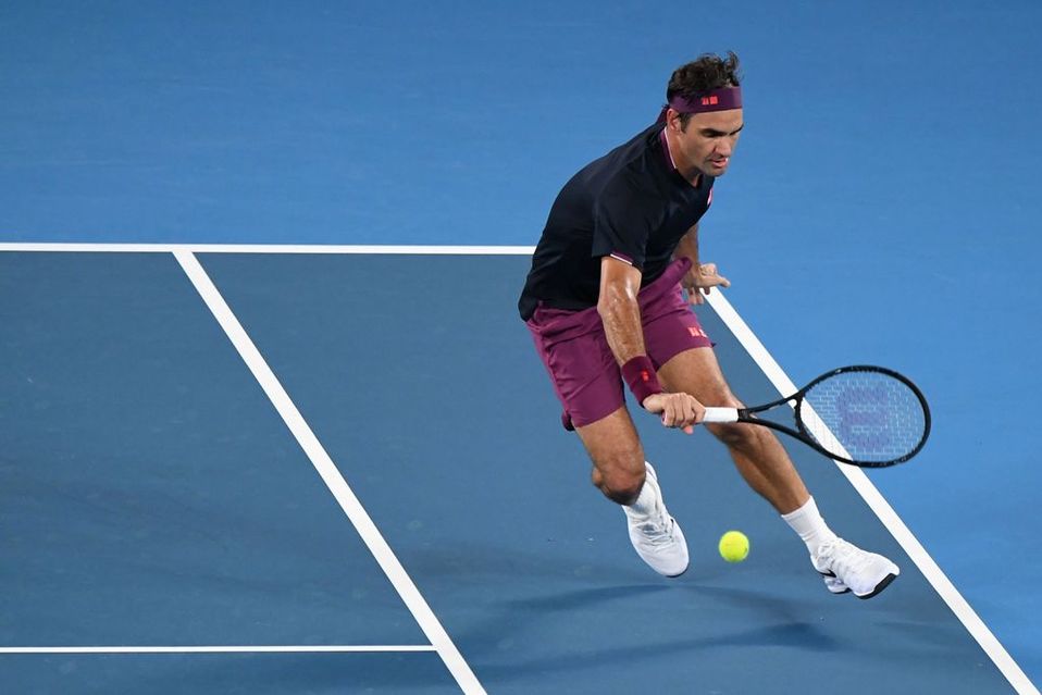 Roger Federer en el Abierto de Australia (AFP)