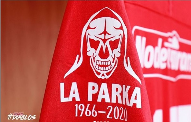 Toluca homenajeará a La Parka en su máscara en jersey (Instagram @tolucafc)