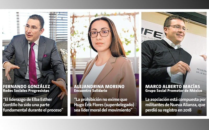 Fernando González, Alejandrina Moreno y Marco Alberto Macías. (Especial)