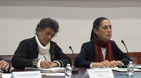 La jefa de Gobierno encabezó una conferencia de prensa sobre el simulacro. (Especial)