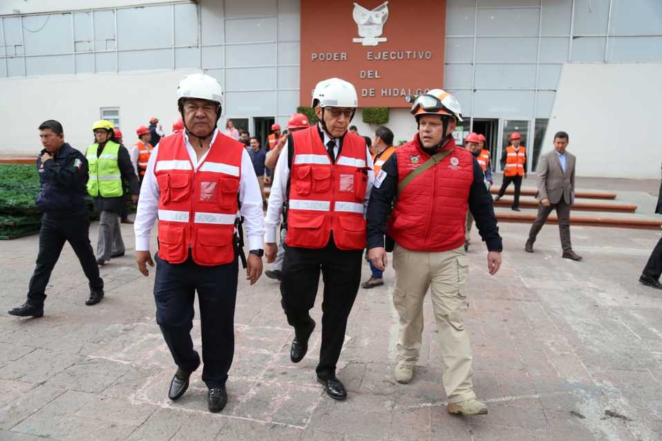 Primer macrosimulacro de 2020 encabezado por Simón Vargas, secretario de Gobierno. (Jorge Sánchez)