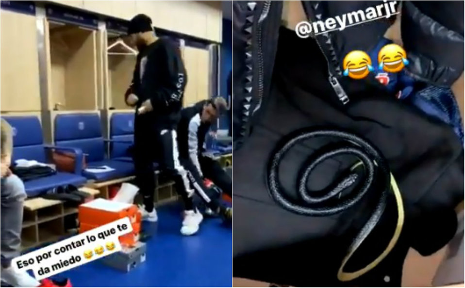 La broma de Paredes que casi infarta a Neymar (Instagram @leoparedes20)