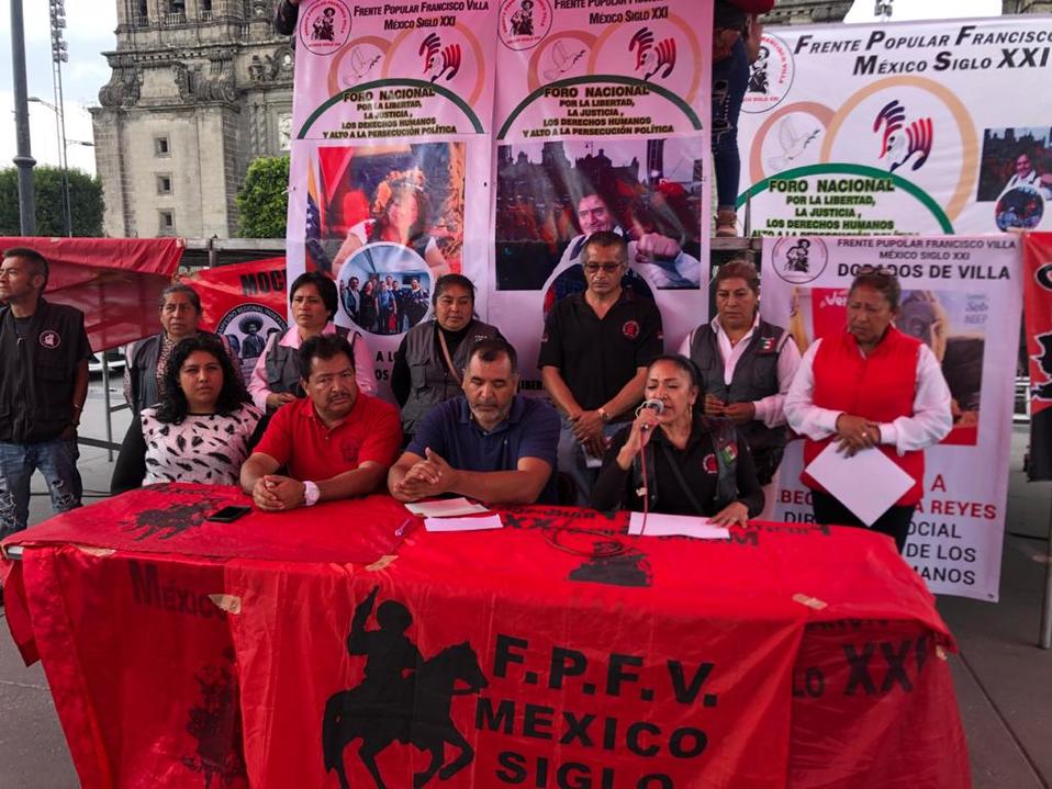 Integrantes del Frente Popular Francisco Villa Siglo XXI. (Especial)