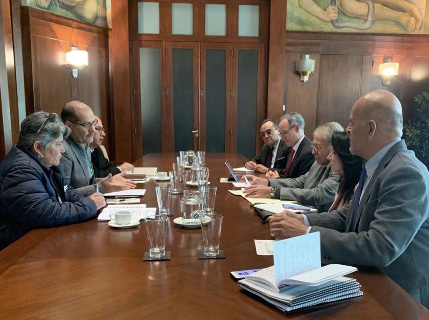 Martín Orozco en reunión con el secretario de Salud (@MartinOrozcoAgs)