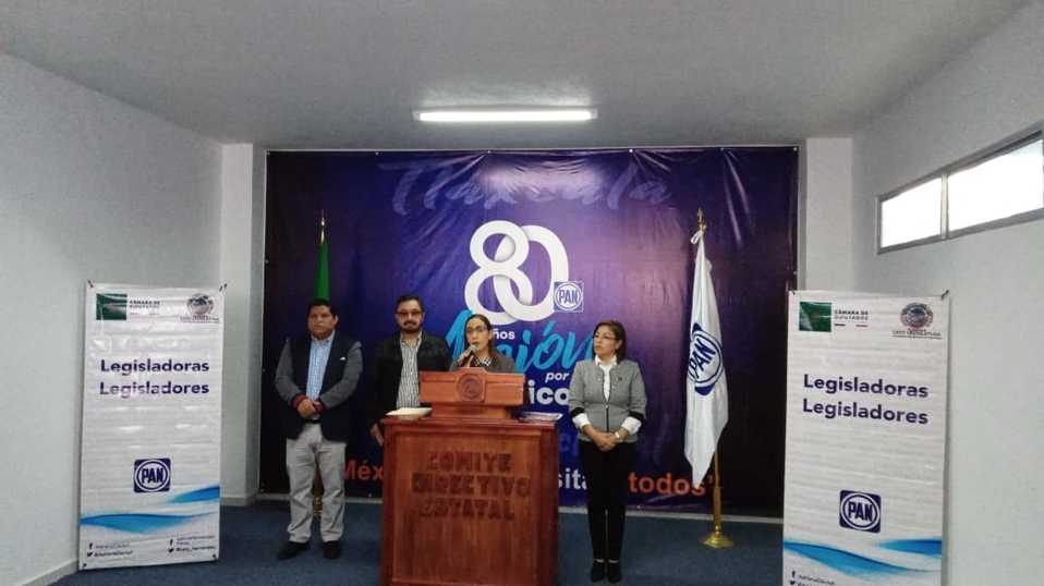 Panistas piden al gobernador Marco Mena a que no firme la adhesión de Tlaxcala al INSABI. (Especial)