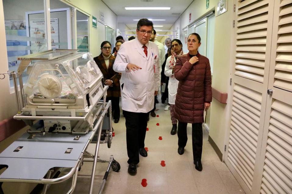 Visita de Claudia Sheinbaum al Hospital General Ajusco Medio, en Tlalpan. (Especial)