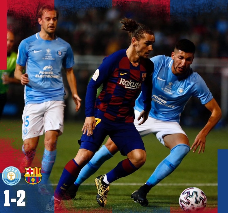 Barcelona frente al UD Ibiza en la Copa del Rey (Twitter: @FCBarcelona_es)