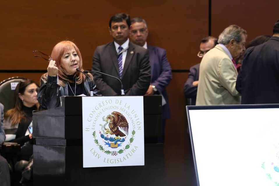 Comparecencia de la titular de la CNDH ante la Comisión Permanente (Octavio Hoyos)