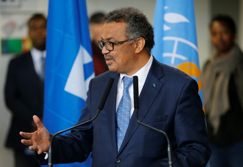 El director general de la OMS, Tedros Adhanom Ghebreyesus, en Ginebra. (Reuters)
