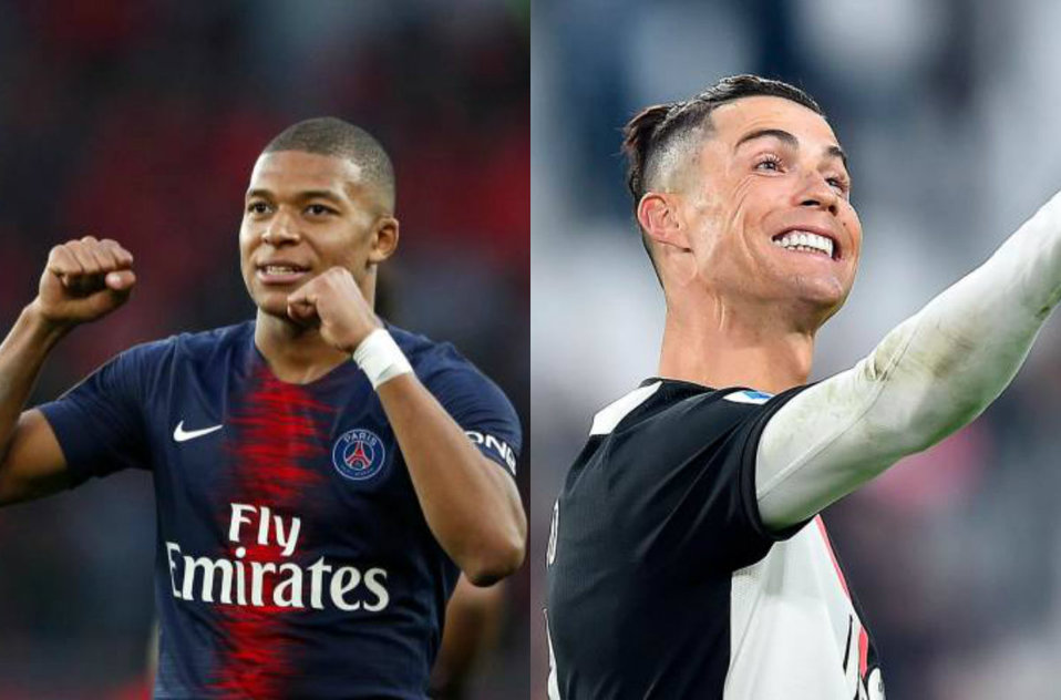 Kylian Mbappé y Cristiano Ronaldo (Foto: EFE)