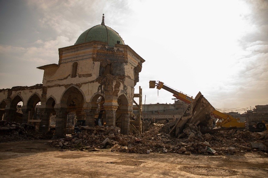 La Gran Mezquita al Nuri de Mosul es un símbolo de la ciudad. (dpa)