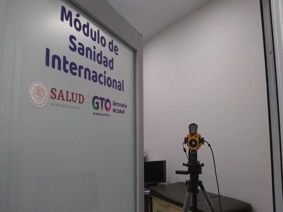 Módulo de salud del Aeropuerto Internacional del Bajío. Foto: Especial