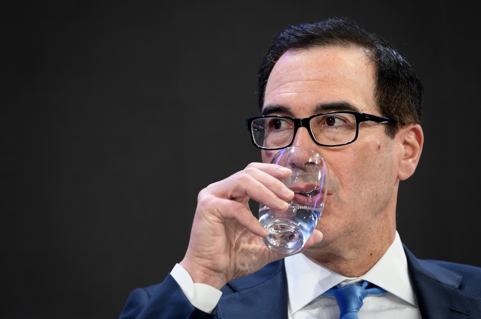 Steven Mnuchin en el Foro Económico Mundial de Davos (AFP)