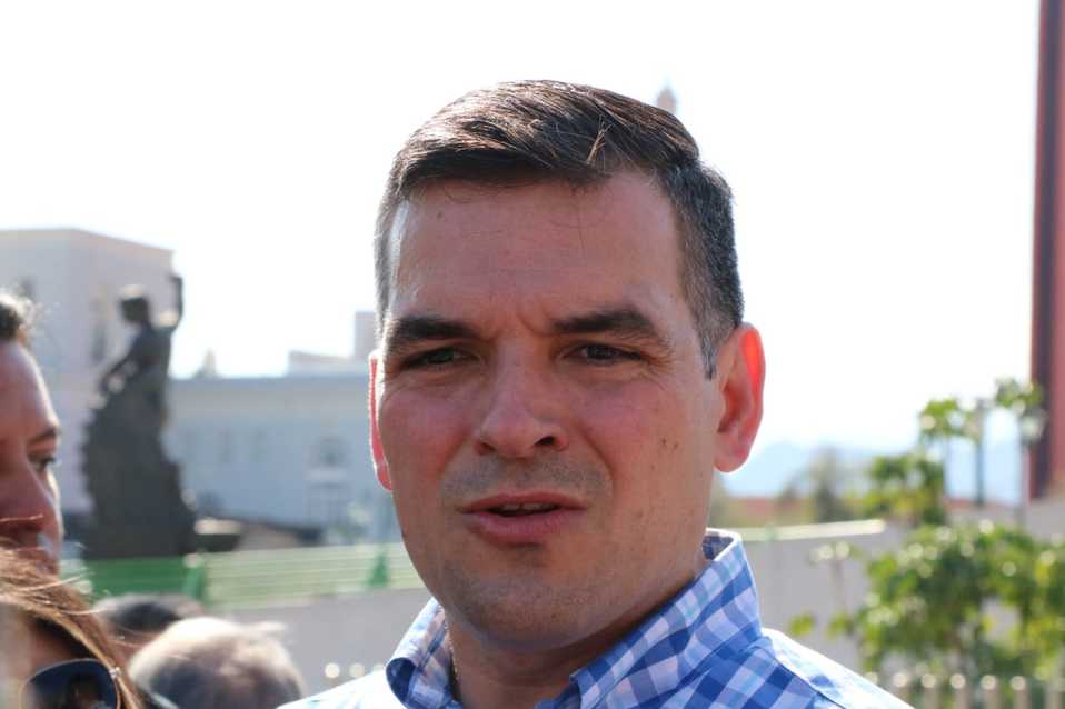 El dirigente estatal del PAN, Mauro Guerra.  (Leonel Rocha)