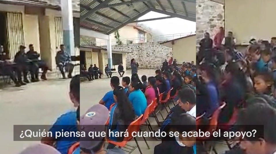 Platicas de prevención del delito en Huejutla. (Cortesía)