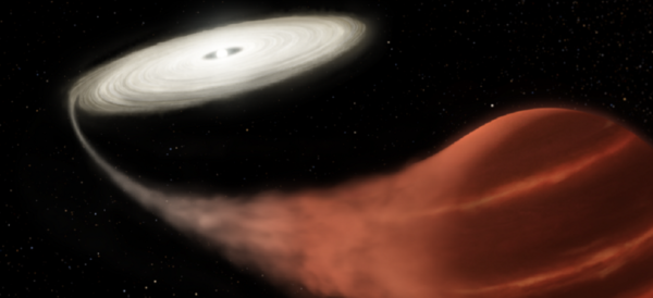 Binario estelar 'vampiro' en explosión. (NASA).