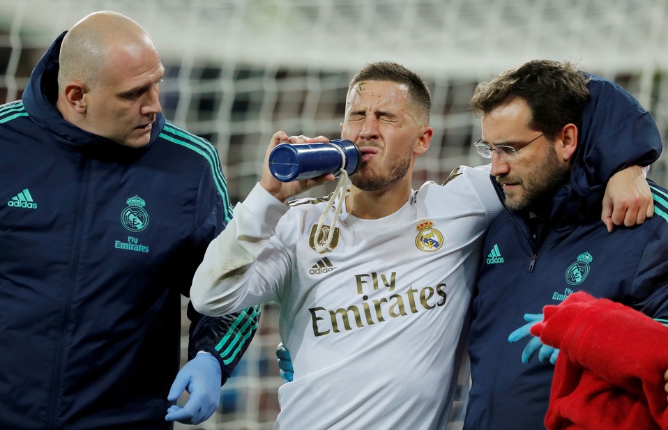 Eden Hazard se lesionó el pasado mes de noviembre ante el PSG (Reuters)