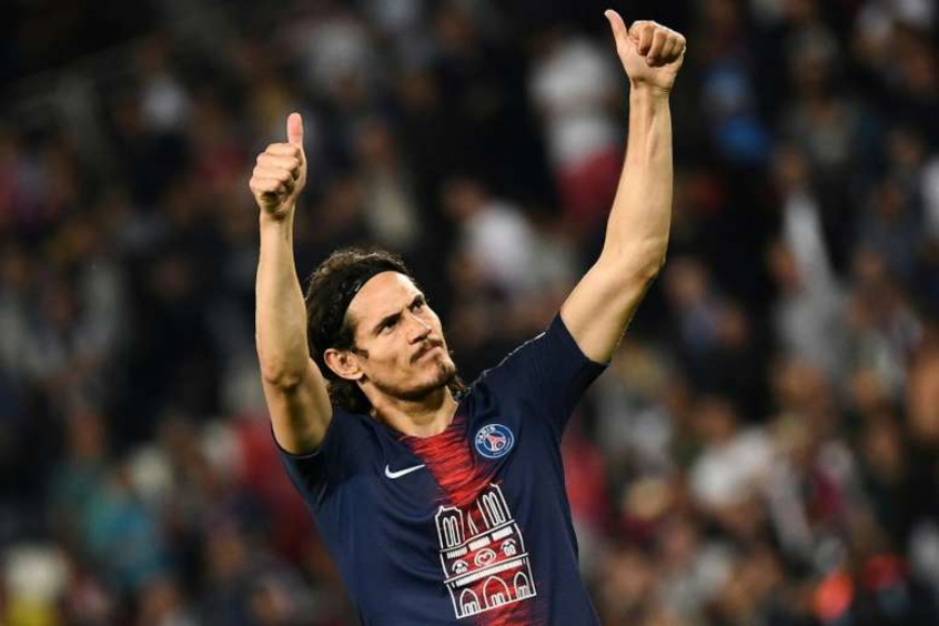 Edinson Cavani, delantero del PSG (AFP)