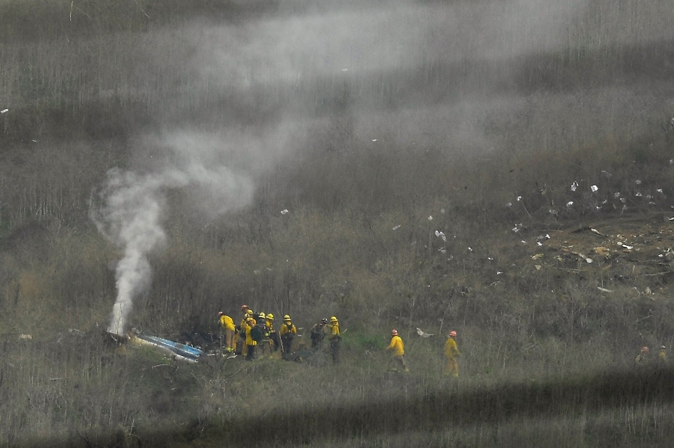 Accidente de Kobe Bryant (AP)