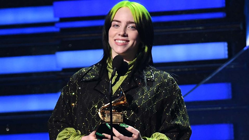 Billie arrasó con los Grammy (Twitter)
