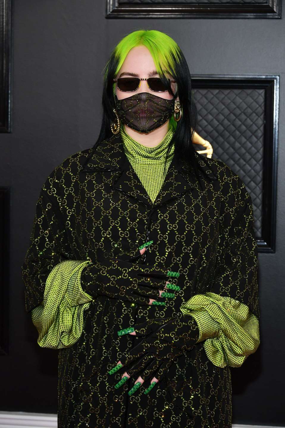 Billie Eilish en los premios Grammy 2020 (AFP)