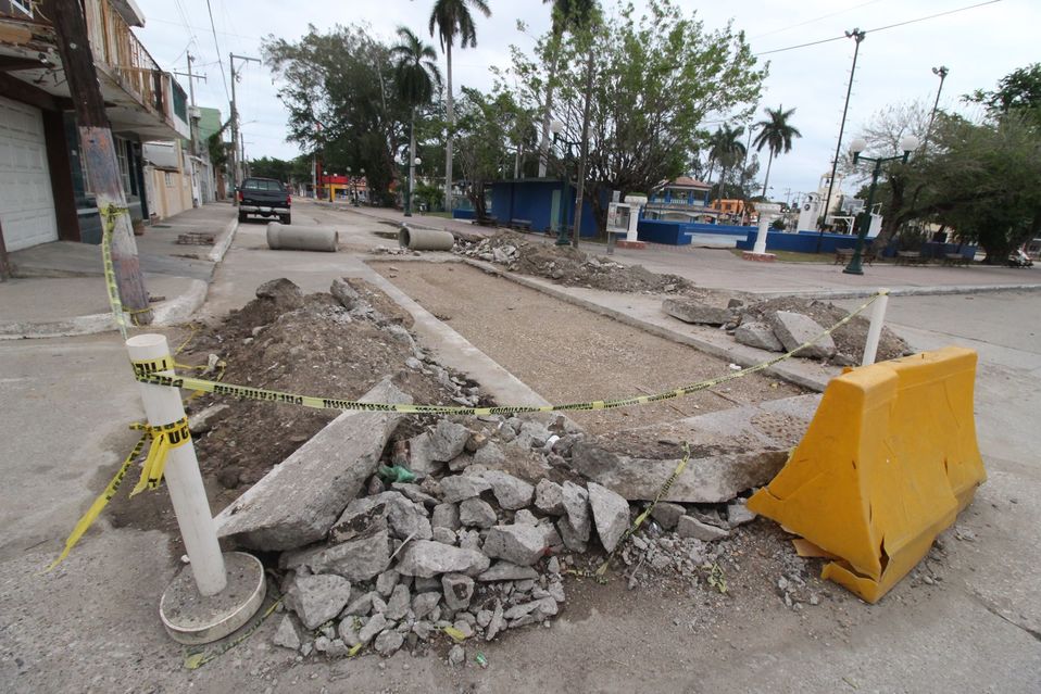 Calles rotas por Comapa (Foto/Yazmín Sánchez)