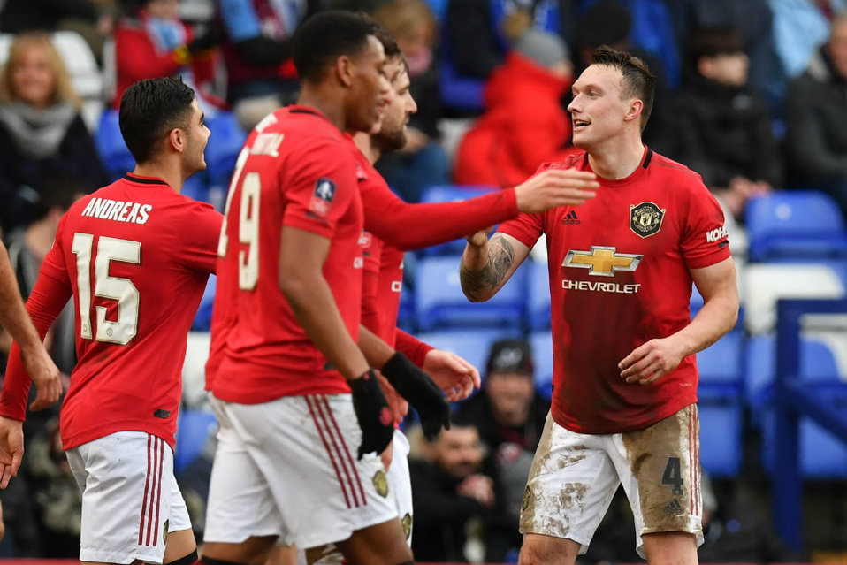 Manchester United goleó en la cuarta ronda de la FA Cup (AFP)