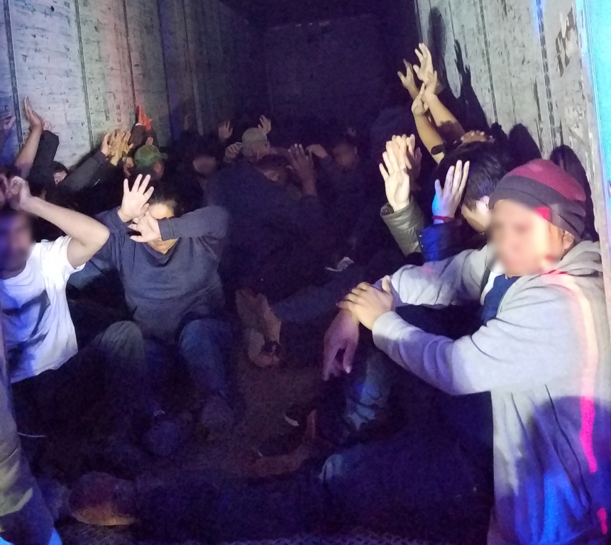 Aseguramiento de migrantes.