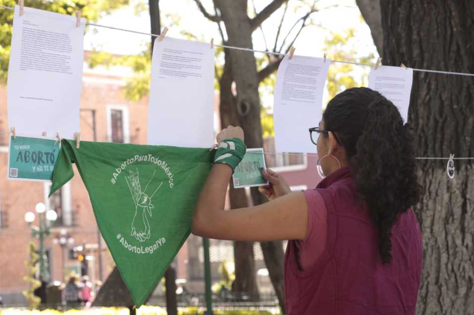 Exigen colectivos la despenalización del aborto en Puebla. (Melanie Torres)