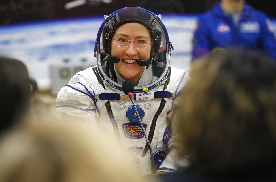 La misión de la astronauta durará 328 días (AP)