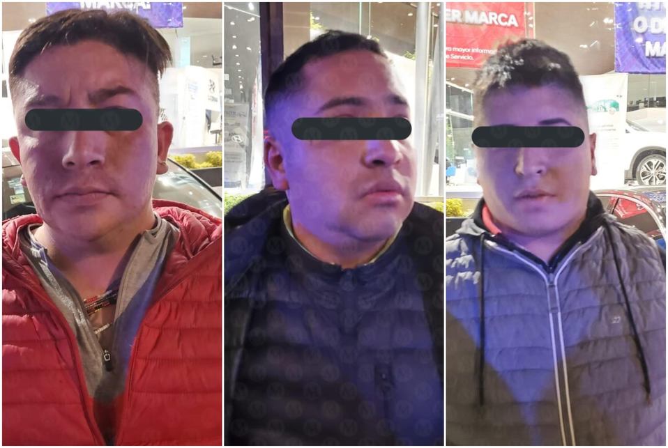 Tres sujetos presuntamente fueron detenidos por asaltar a automovilistas en las inmediaciones de Álvaro Obregón. (Jorge Becerril)