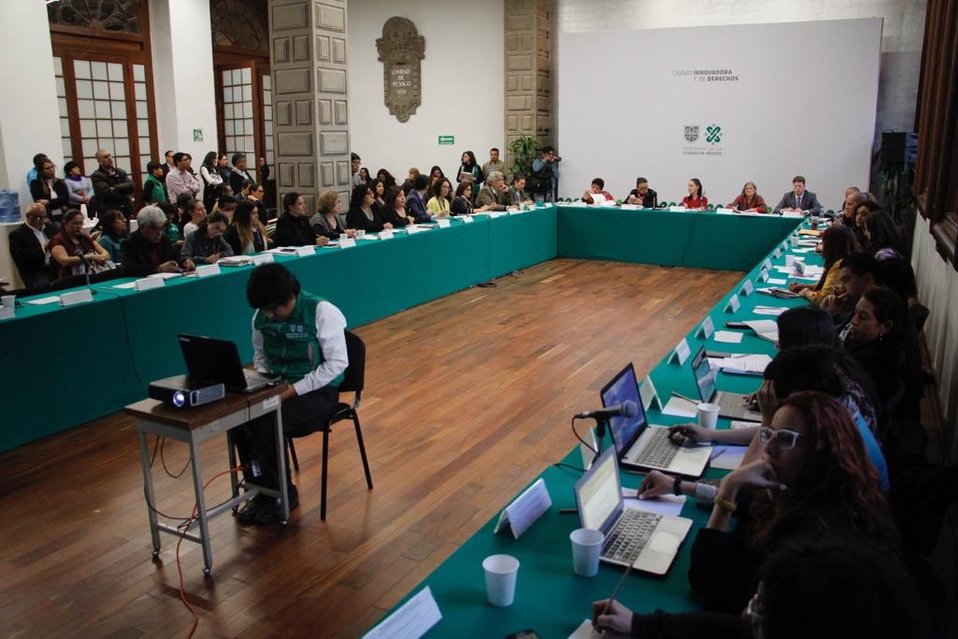 Mesa de seguimiento a Alerta de Violencia de Género en la CdMx. (Tomado de @Claudiashein)
