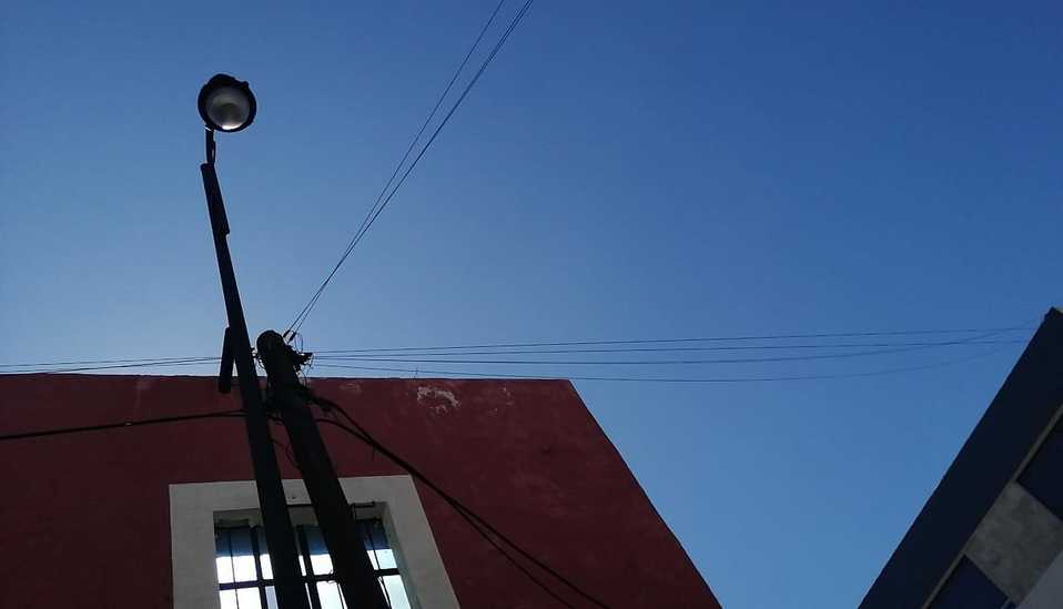 Puntos de luz en la ciudad de Puebla. (Andrés Lobato)