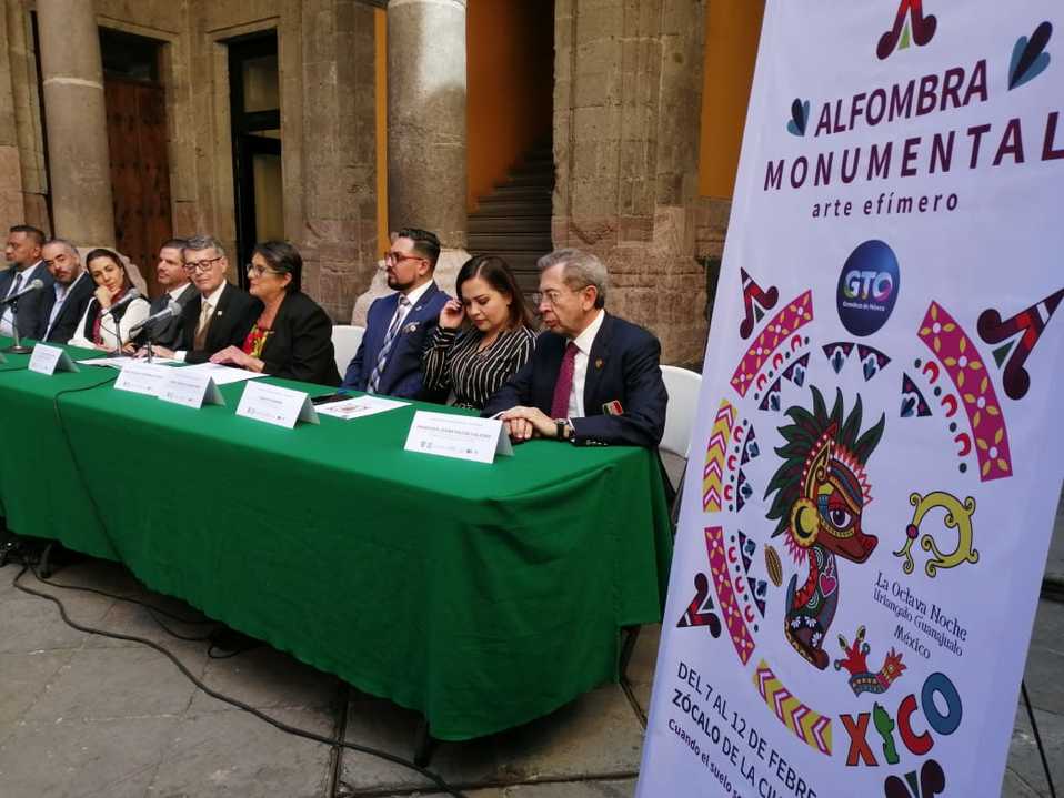 La alfombra será una muestra de tradición y color.  (Jesús Alejo Santiago)