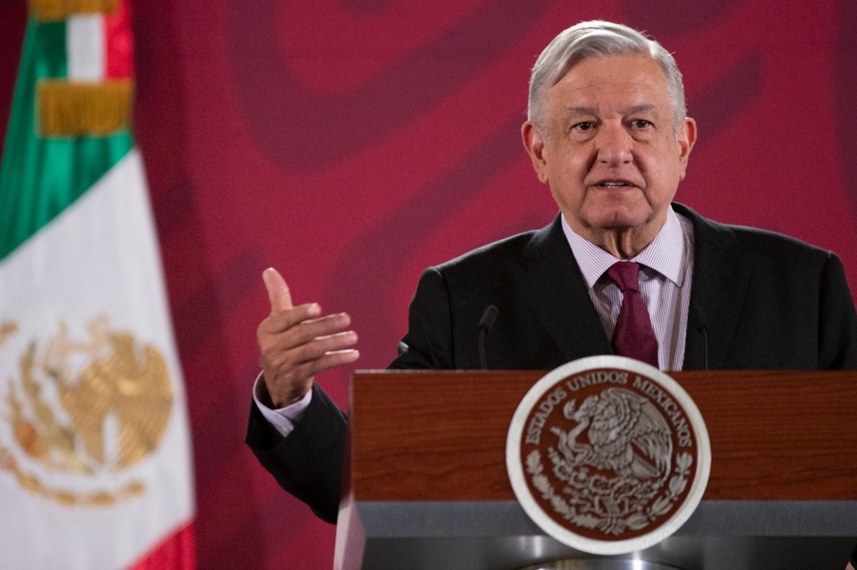 Conferencia de prensa matutina de hoy en Palacio Nacional. (Presidencia)