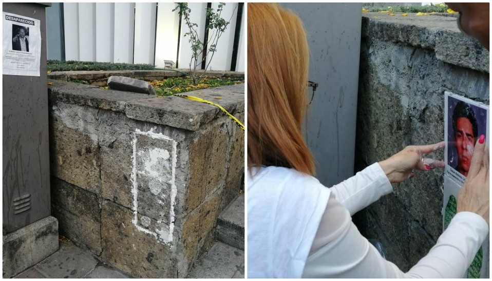 Apenas el 22 de enero, su madre, Ana Enamorado, había colocado los azulejos grabados con el rostro y las huellas del joven desaparecido
