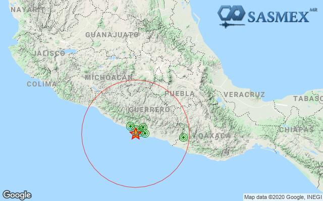 Sismo de 4.5 de magnitud con epicentro en Guerrero.