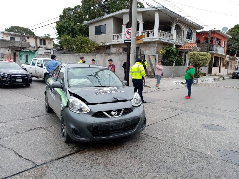 Automóvil involucrado en el percance.