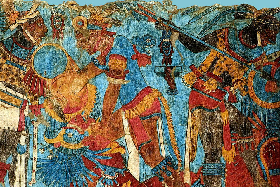 El mural de “La Batalla” que ya perdió 80 por ciento de su color original. (Especial)