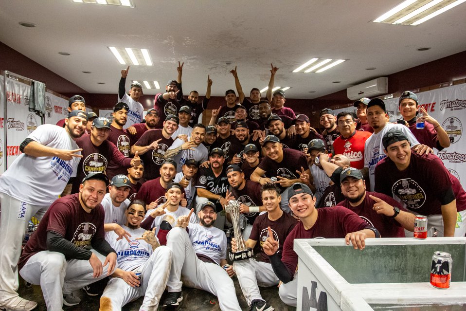 Tomateros de Culiacán, campeones de la LMP (Twitter @clubtomateros)