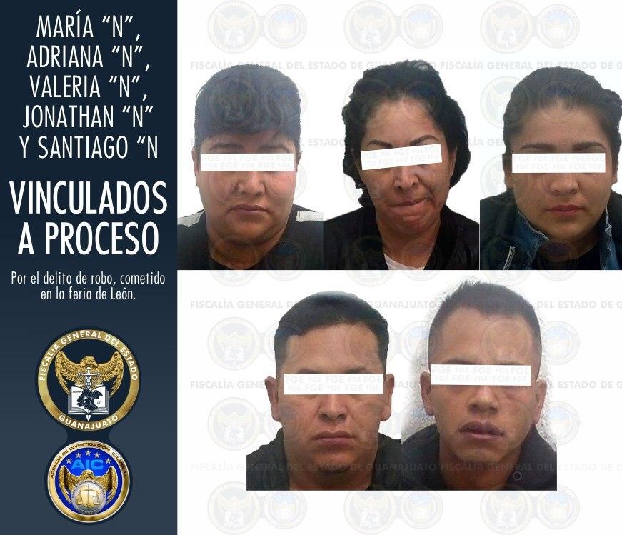 La Fiscalía General de Guanajuato informó sobre la vinculación a proceso bajo prisión preventiva de los implicados.