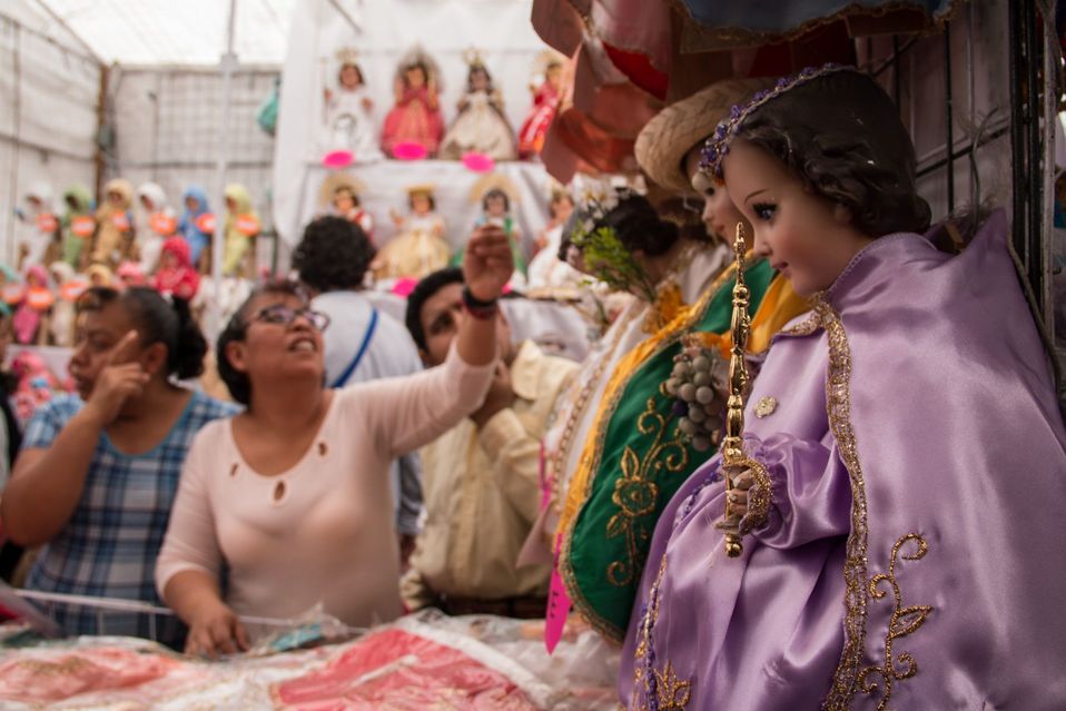 La Romería de los Niños Dios se instala cada año en las inmediaciones de la Merced y el Centro Histórico de la Ciudad de México. (Cuartoscuro)