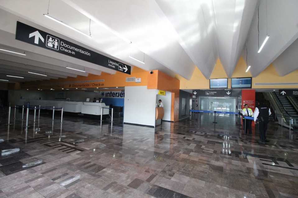 Sala de espera en aeropuerto internacional de Tampico (Foto/Yazmín Sánchez)