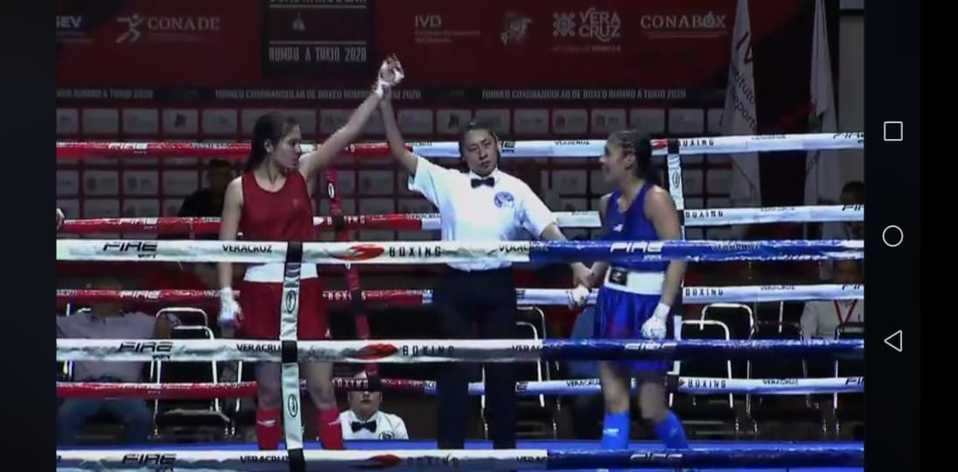 La boxeadora tampiqueña Zaida Enríquez se alzó con la victoria.