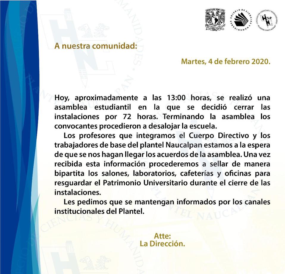 Autoridades emitieron un breve comunicado. (Especial)