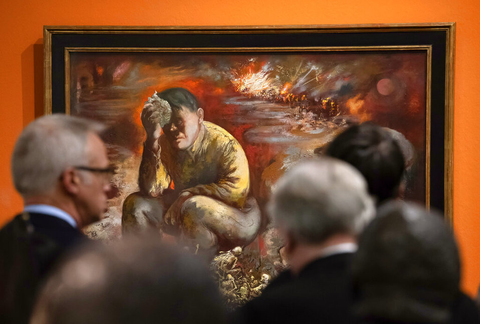 'Caín o Hitler en el infierno', de George Grosz (AP)