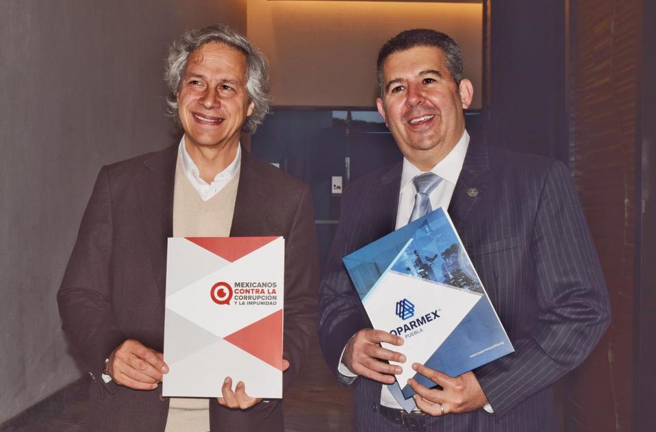 Claudio X. González y Fernando Treviño. (Andrés Lobato)