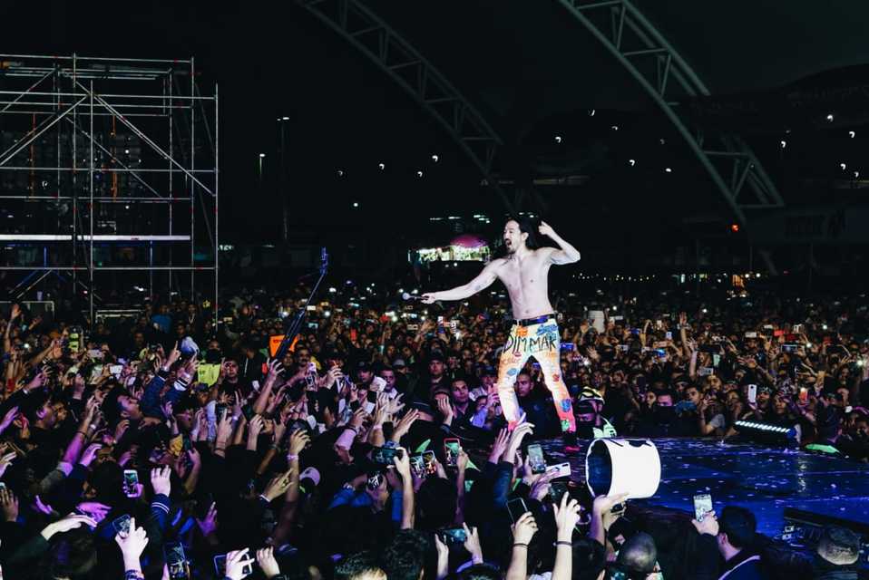 Concierto de Steve Aoki en la Feria de León. Foto: Especial