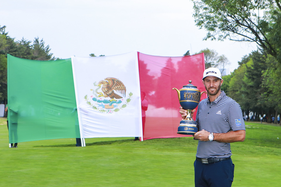 Dustin Johnson durante el World Golf Championship México Championship 2019 (Imago7)