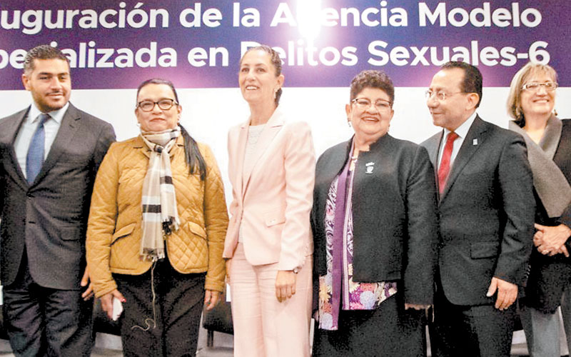 La jefa de Gobierno, Claudia Sheinbaum, inauguró la Agencia Modelo Especializada en Delitos Sexuales. (Cuartoscuro)